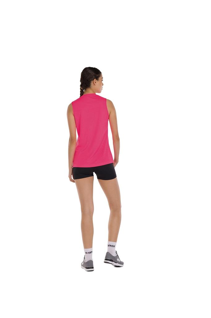 Competition Sleeveless Shirt MARGIE Neon [Elea] Pink/White