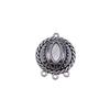 Floral Multi Loop Charm Vintage Filigree Findings Fit Flat Cabochon For Jewelry DIY