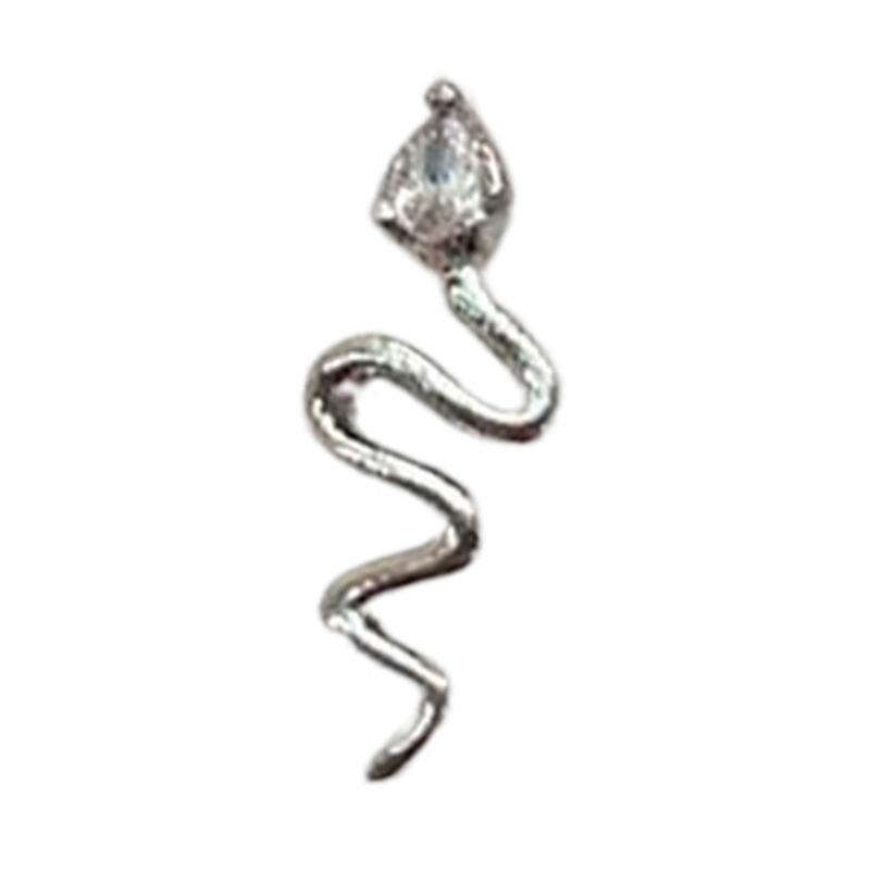 Snake Nails Art Charms Snake Nails Rhinestones Nails Charms Snake Shape Nails Art Decoration Nails Jewelry Accessories