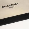 Used BALENCIAGA Navy clip M business bag clutch bag 373834 canvas leather Beige Black Used unisex