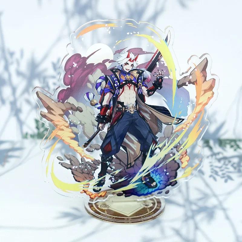 Game Impact New Stand Figure Acrylic Yelan Chevreuse Navia Xiao Cosplay Model Plate Desk Decor Fans Friend Gift