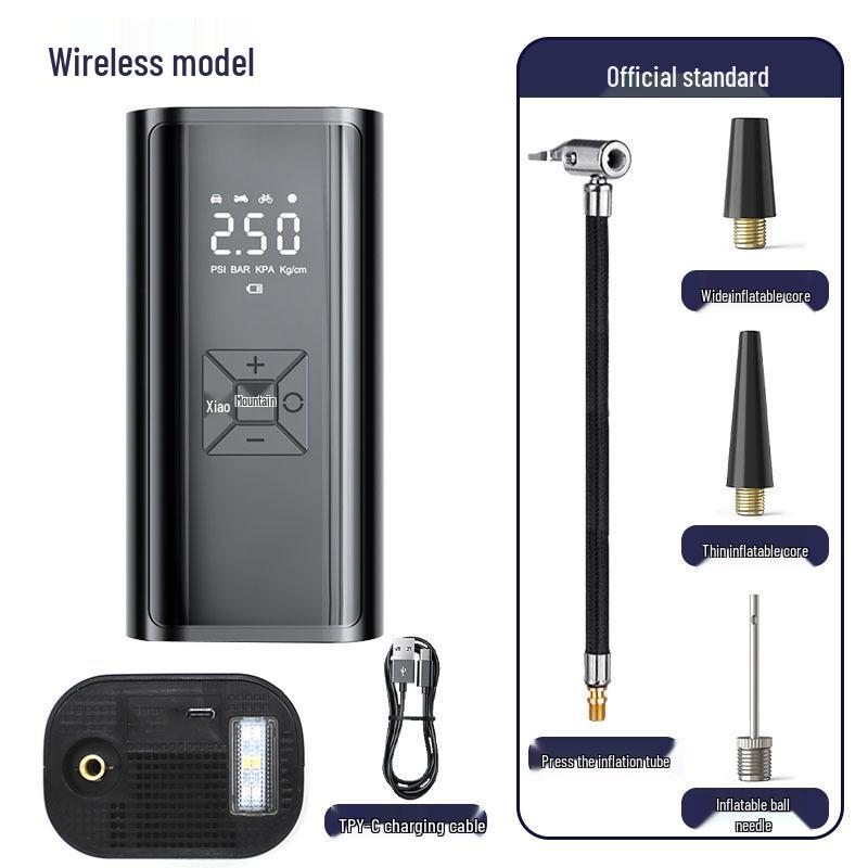 Wireless Handheld Portable Car Tire Inflator - Dual Mode Electric Pump