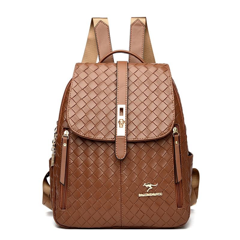 

Винтажные кожаные рюкзаки для женщин, большой вместительный рюкзак для шопинга