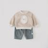 2026 Winter Girls Toddler 2-Piece Fleece-Lined Cotton Set Long Sleeve Top Pants Princess Style Outfit 1-3 Years