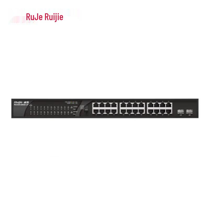 

Ruijie RG-ES126GS-LP 24-Port PoE Gigabit Unmanaged Switch