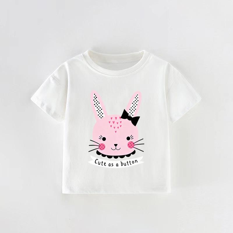 Toddler & Kids' Cartoon Short-Sleeve T-Shirt, Round Neck, Sizes 90-140