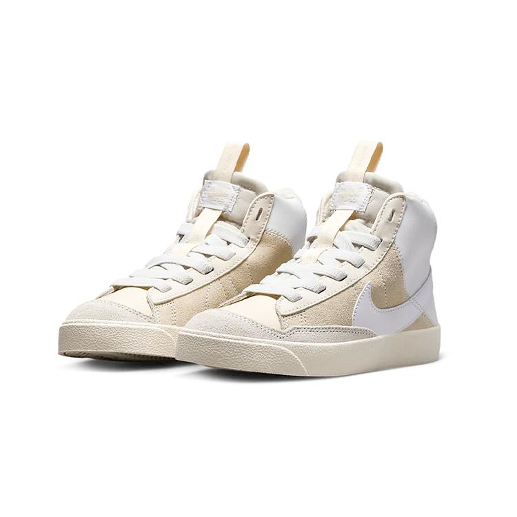 New Nike Blazer '77 SE D Mid-Top Kids' Skateboarding Shoes Beige Children Aged 3-7 Years Old DQ6085-100