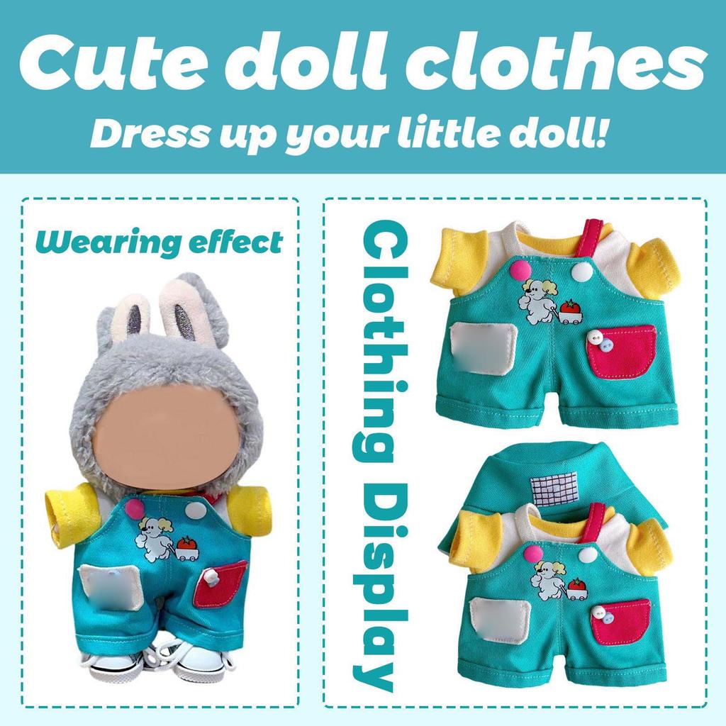 Cute Plush Doll Toy Gift Cartoon Children's Ragdoll Replacement Clothes, Plush Toy Accessories