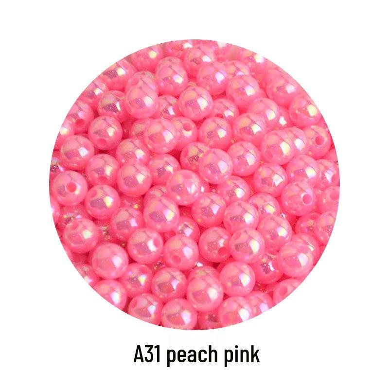 Iridescent AB Color Bubble Beads – Handmade for DIY Bracelets, Wedding Dress Accessories, and Imitation Pearls