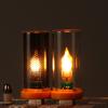 Blow Control Flashing Candle Light Led Usb Flame Filament Frosted Clear Glass Night Light For Car Home Room Laptop Pc Decoration