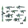 Andra världskriget Militära Vapen Byggklossar Armé Soldater Figurer 98K MG34 MG42 PPSH Vapenbälte Tillbehör Klossar Leksaker För Barn