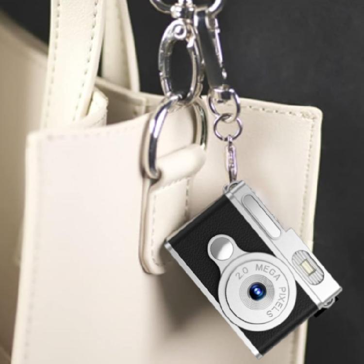 Retro Camera 12MP Photo Capture 1080P Video Recording Keychains Attachment Long Service Battery For Daily Use