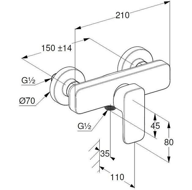 Смеситель Kludi Renon 428313975