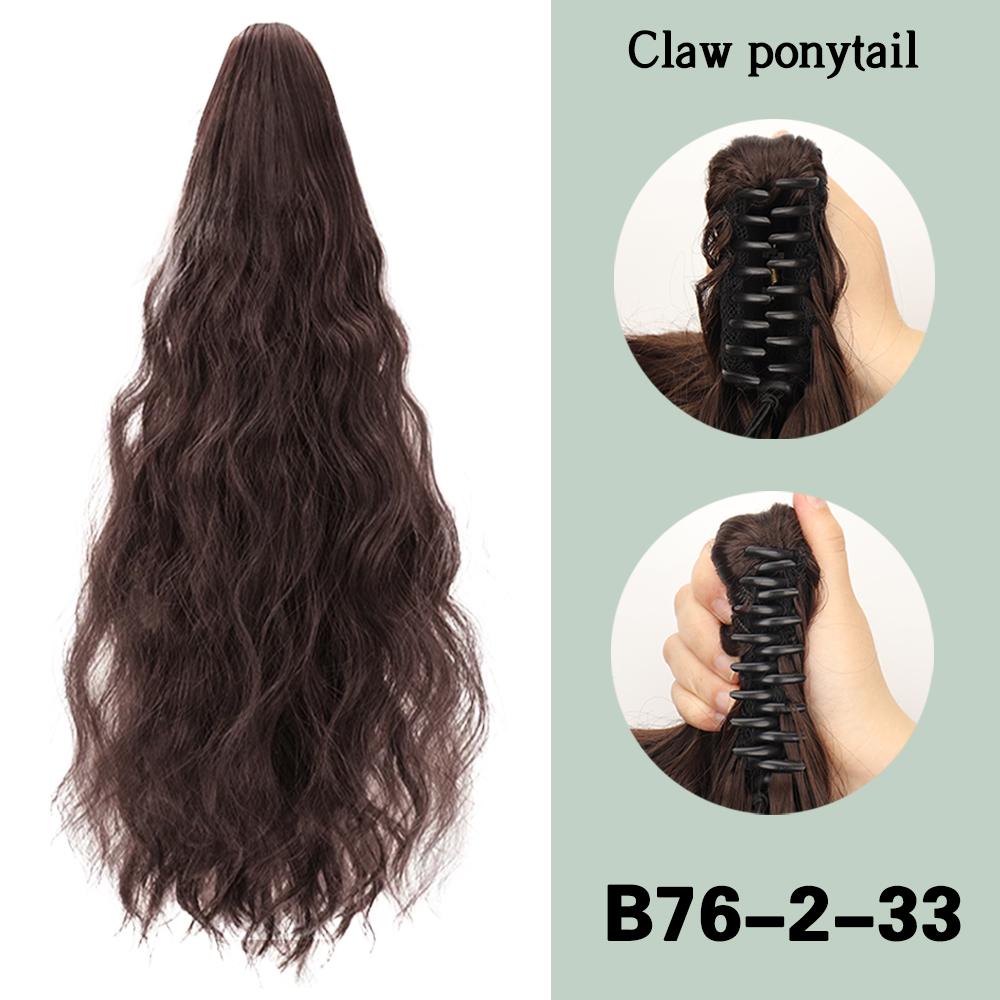 

XINRAN синтетические короткие зажимы для наращивания волос в хвосте термостойкие волосы с конским хвостом для женщин повседневная вечеринка 40cm