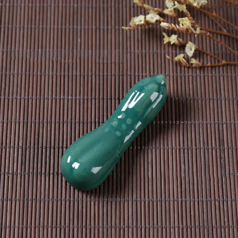 

3PCS Style Chopstick Holder Ceramics Chopsticks Rest Vegetable Fruits Shape Fork Shelf Kitchen Tableware Dining Table Decor