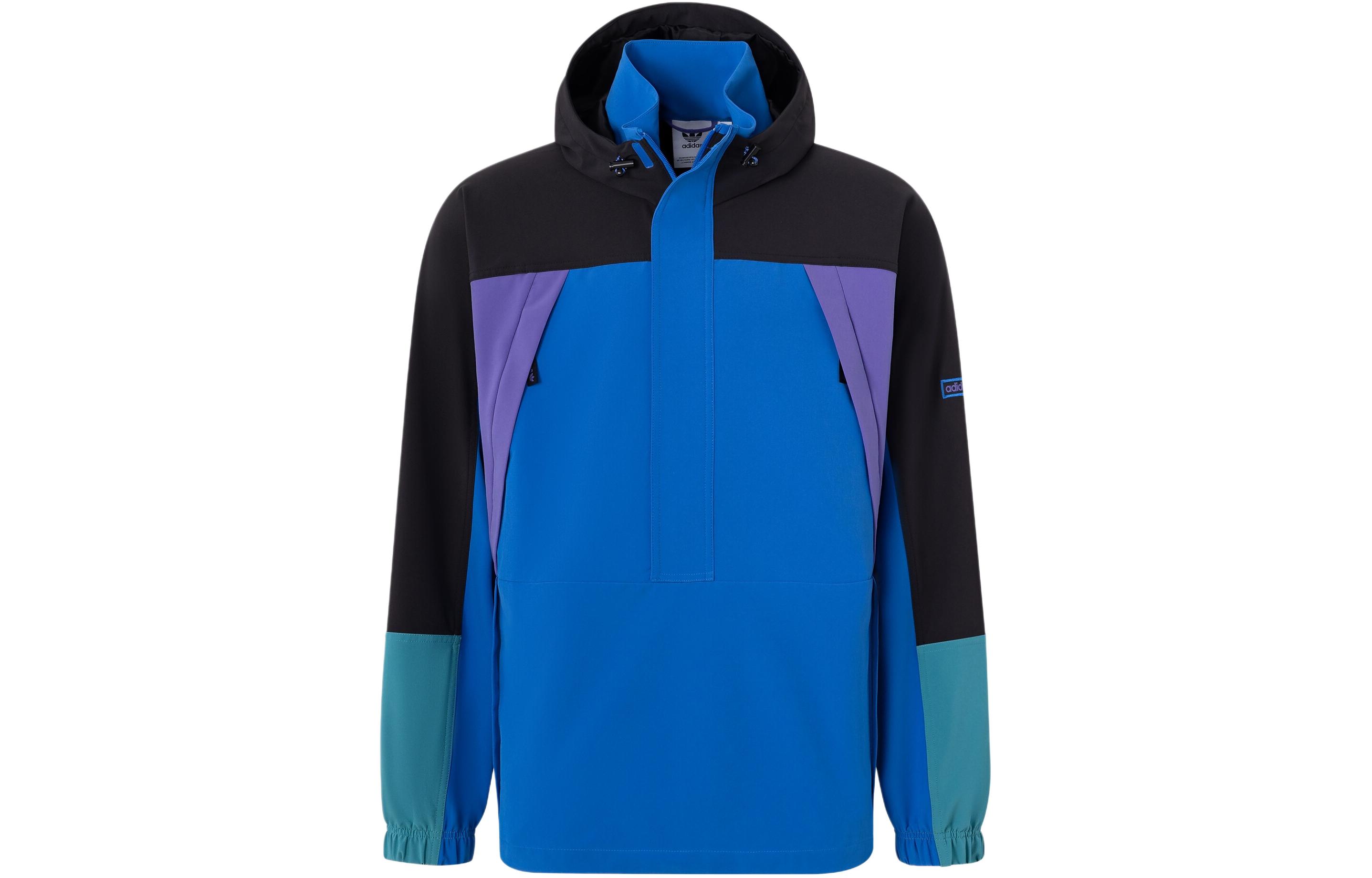 Adidas Originals Colorblock Anorak Jackets & Coats Men s Blue JF2854 XL