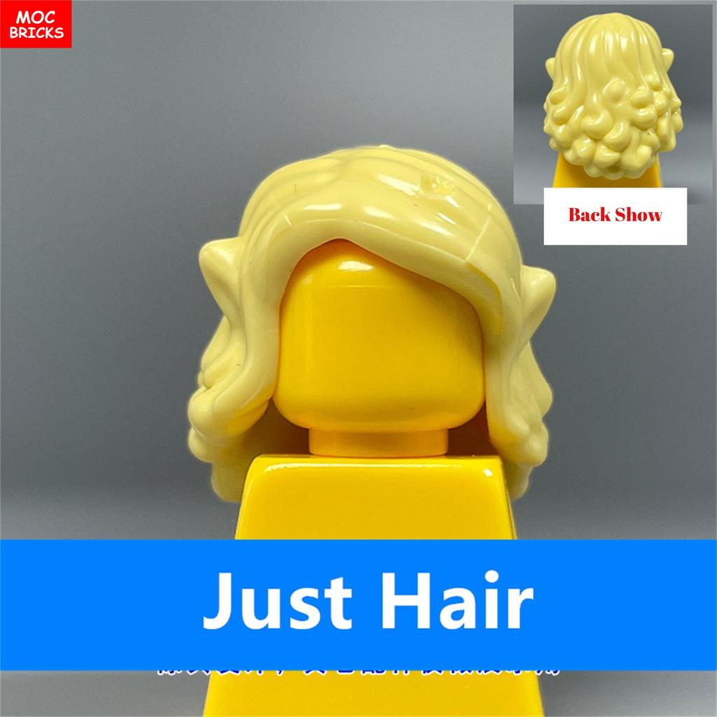 MOC Bricks Female Hairs Mori Girls Women Model Straight Hair 4cm Figure Wear Assembled Educational Building Blocks Toys