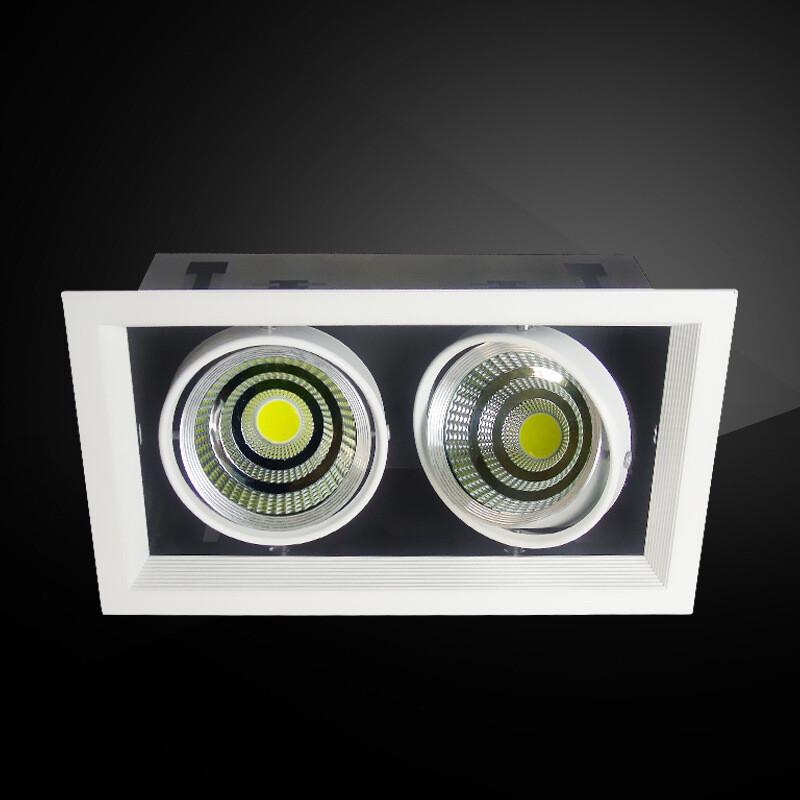Longdai LED Double-Head Recessed Grille Spotlight