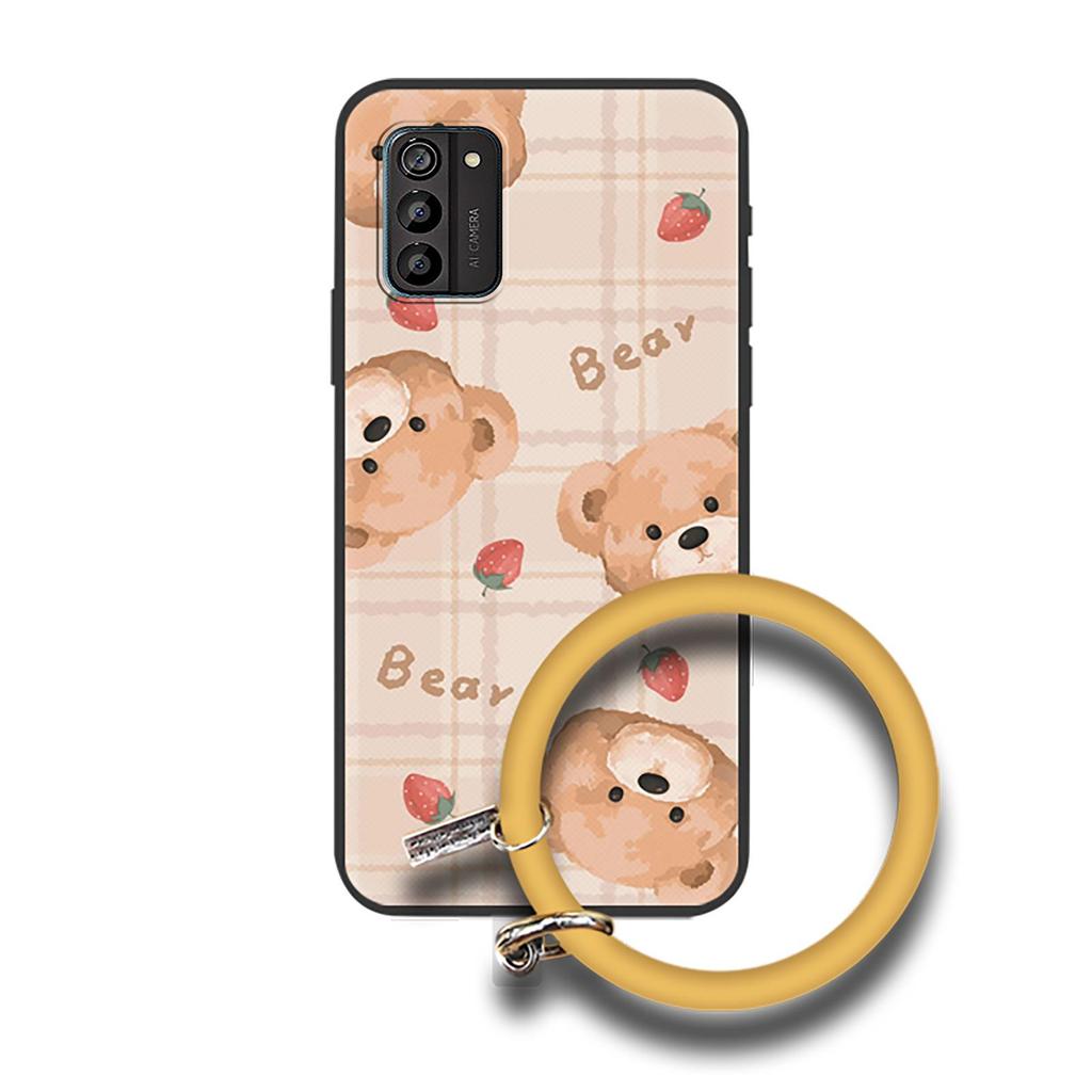 Anti-knock Bracelet Phone Case For Nokia G100 heat dissipation Back Cover Funny Solid Color Waterproof Youth Cartoon