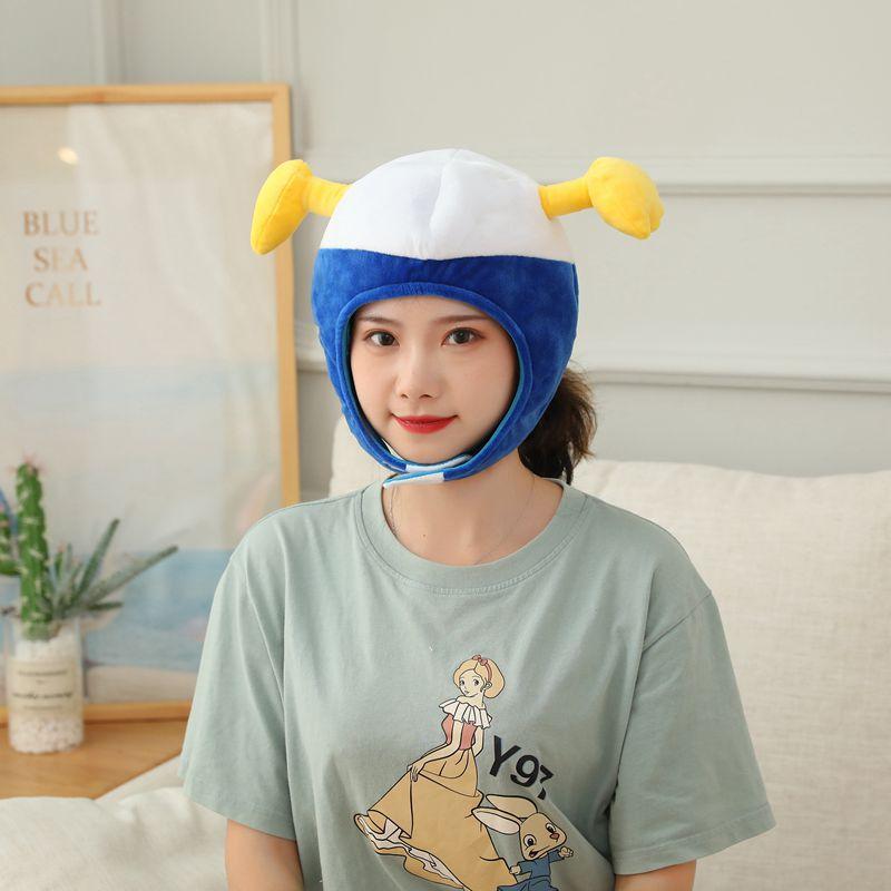 

Короткая синяя шапка-капюшон с уткой, плюшевый капюшон, реквизит для фото, реквизит для фото, мультяшный капюшон 29*25CM0.1kg