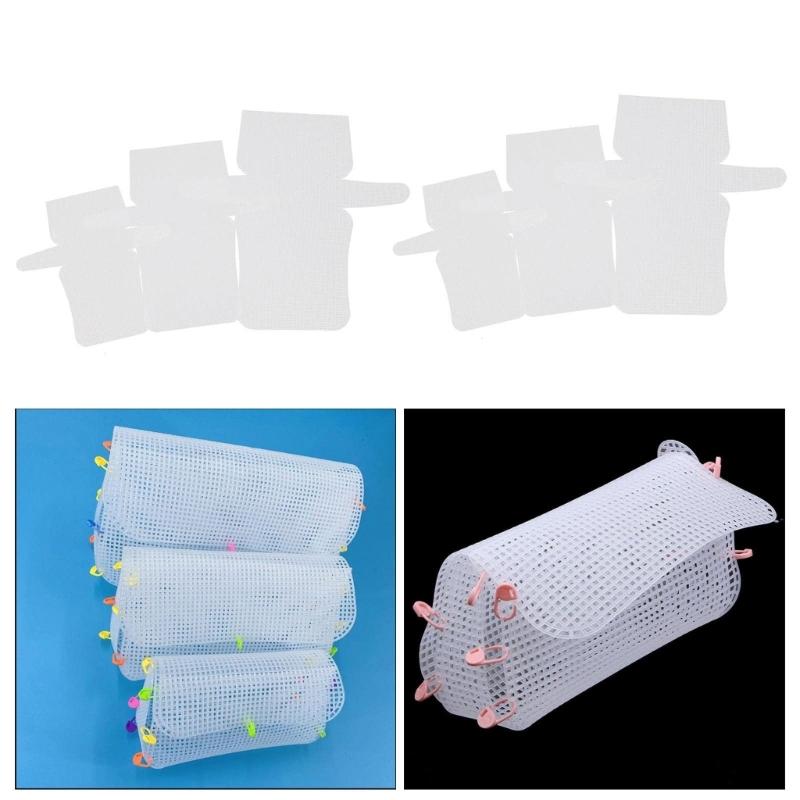 Mesh Acrylic Canvas Sheets Set for Embroidery and DIY Crochet Weaving Crossbody Bag Purse Making Craft Projects Kits