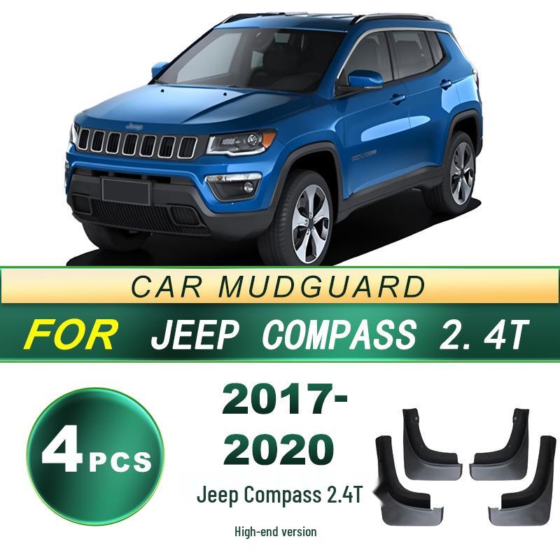 Fits 17-20 Jeep Compass 2.4T: Premium Soft Rubber Tire Mud Flaps