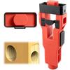 Door Latch Mortise Tool, Professional Door Lock Installation Kit, Precise Flush Mount Cutting Tool, Heavy-Duty Door Latch Template for 1-3/8" & 1-3/4"