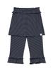 Eogeulliswedou Frill Capri Skirt Pants (Stripe Navy)