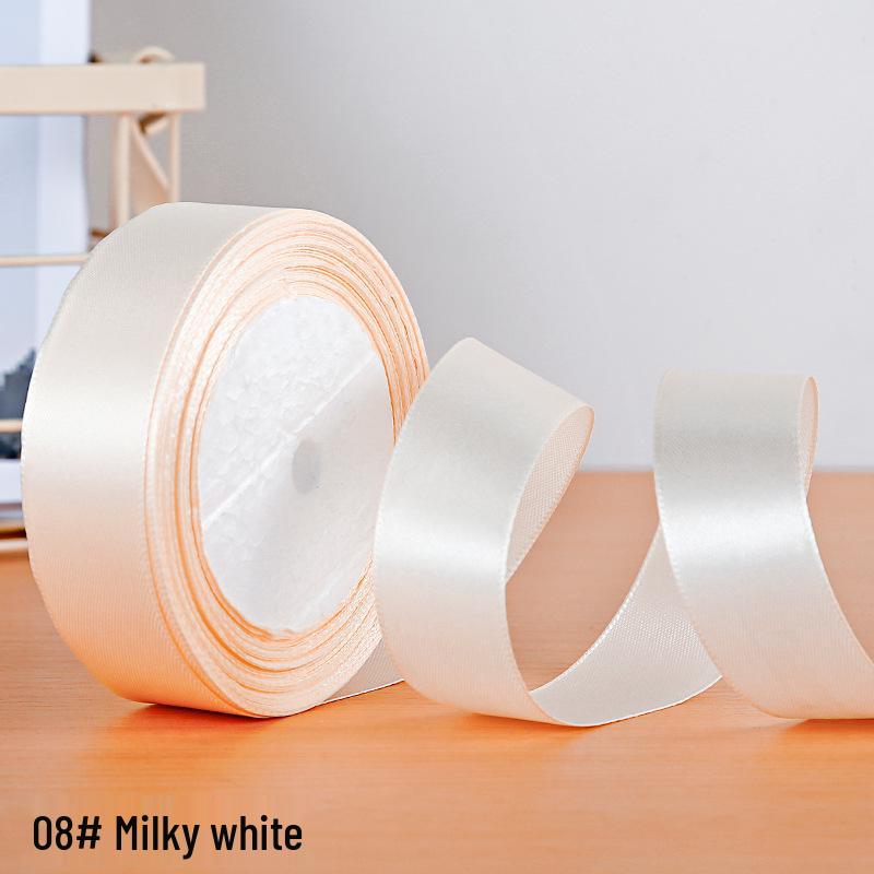 2.5cm Polyester Satin Ribbon for Gift Box and Hair Accessories
