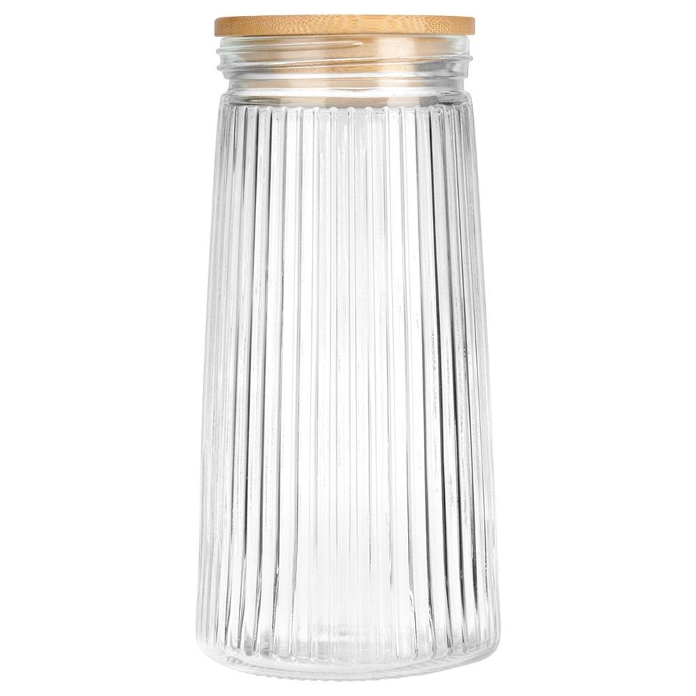 Glass Containers for Loose Products with Lid and Seal 1.4 L 3 Pcs.