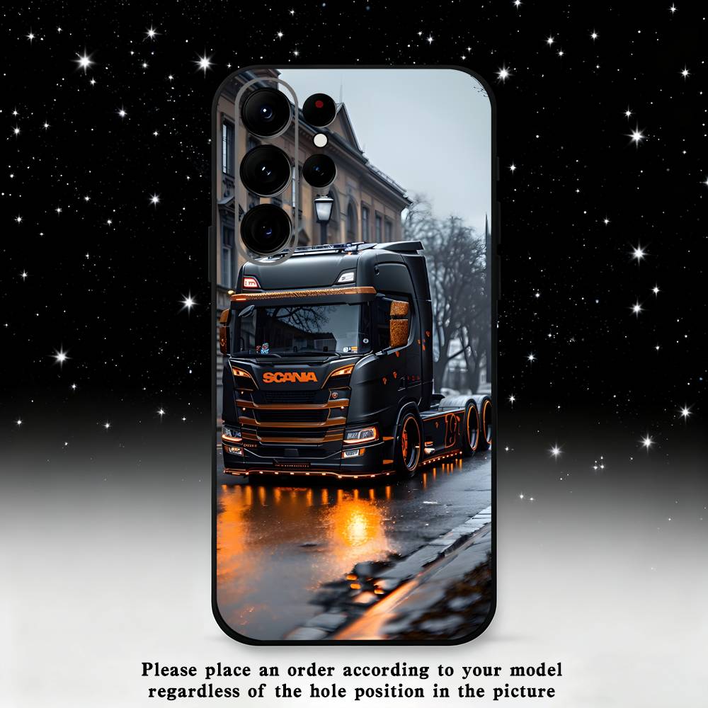 

S-SCANIA Trucks SA-AB Phone Case For Samsung S25,S24,S21,S22,S23,S30,Ultra,S20,Plus,Fe,Lite,Note,10 Black Soft Shell Samsung S205G