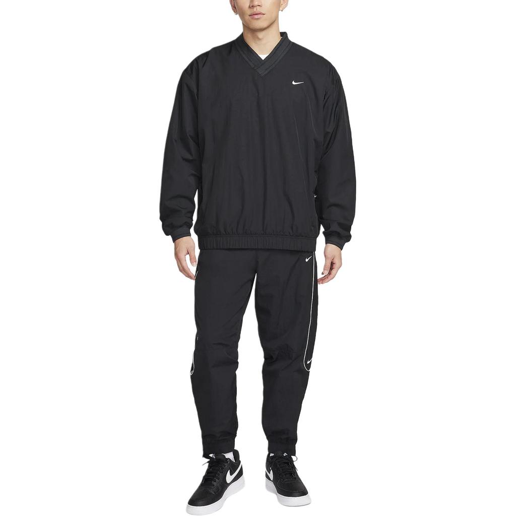 Nike Sweatshirts Men's Black V Neck Moderate Regular FQ1639-010