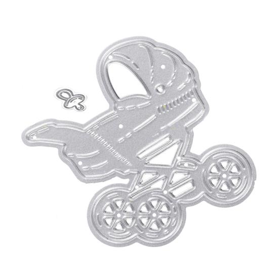 Carbon Steel Baby Stroller Soother Cutting Dies Scrapbooking Embossing Stencils