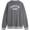 Calvin Klein Casual College Style Jacquard Button V-Neck Knit Cardigan Unisex cardigans 4RD389G-P7E
