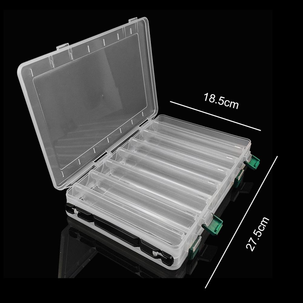 14 Grid Fishing Lure Bait Hooks Box Portable Double Sided Fishing Tool Storage Box Multifunctional for Fish Hook Lure Fake Bait