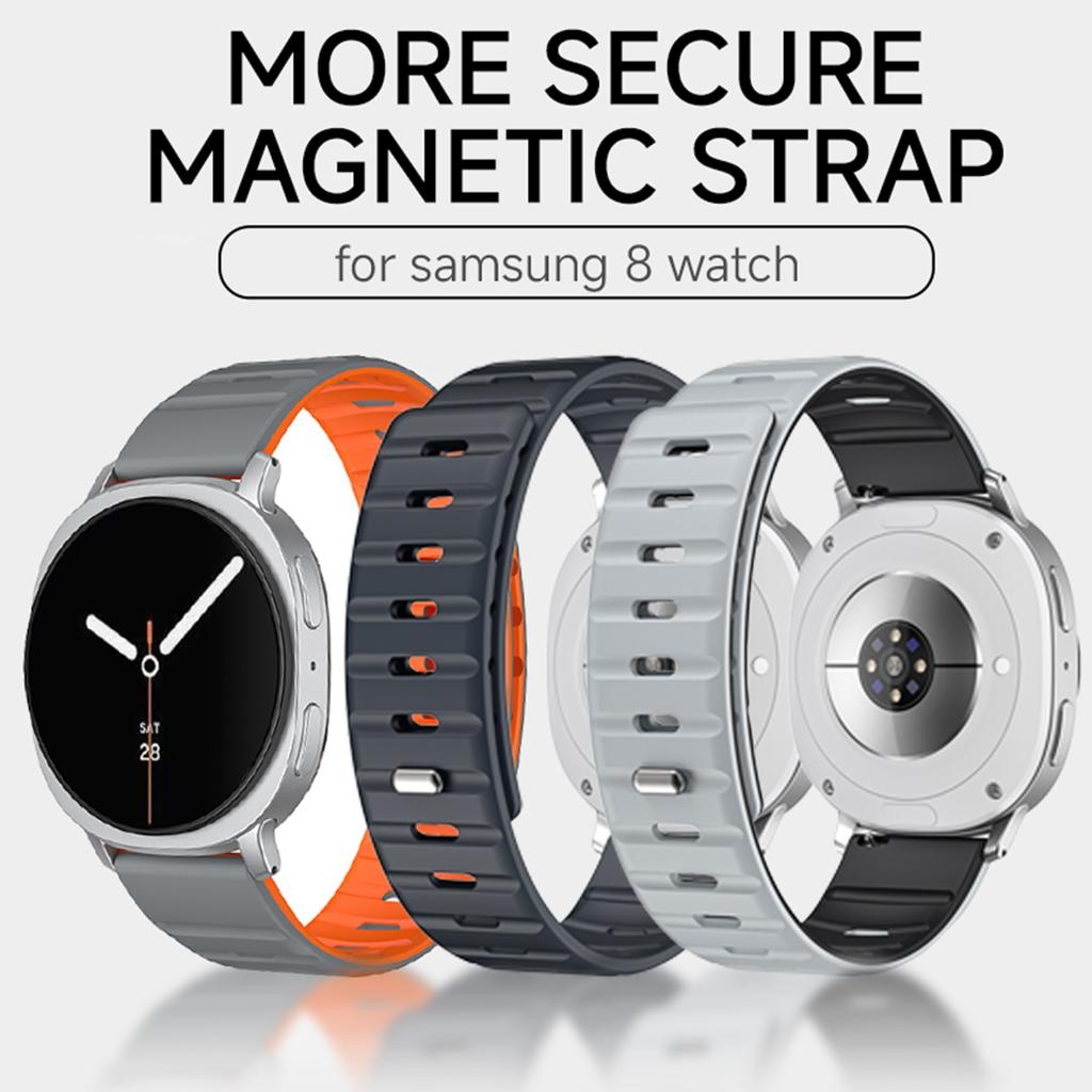 Magnetic Loop Band for Samsung Galaxy Watch 8 40mm 44mm 8 Classic 46mm Silicone Sport Bracelet Correa Galaxy Watch 8 Wrist Strap