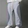 Men's Looped Sweatpants, Color-blocked Line Casual Pants, Men's Loose Pants
