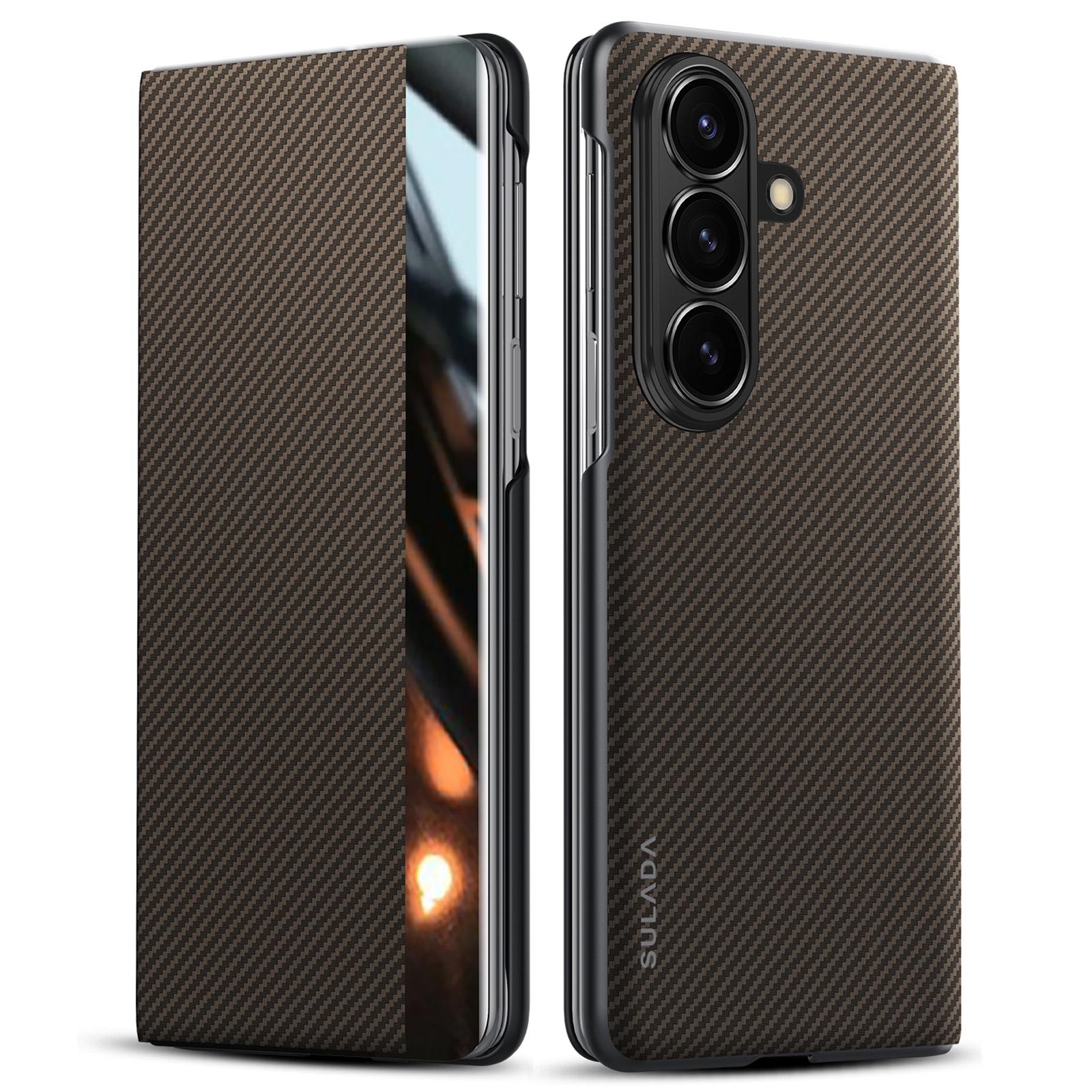 

SULADA Чехол для Samsung Galaxy Z Fold7 5G Кожаный чехол для телефона с окошком для просмотра и функцией автоматического пробуждения/сна C