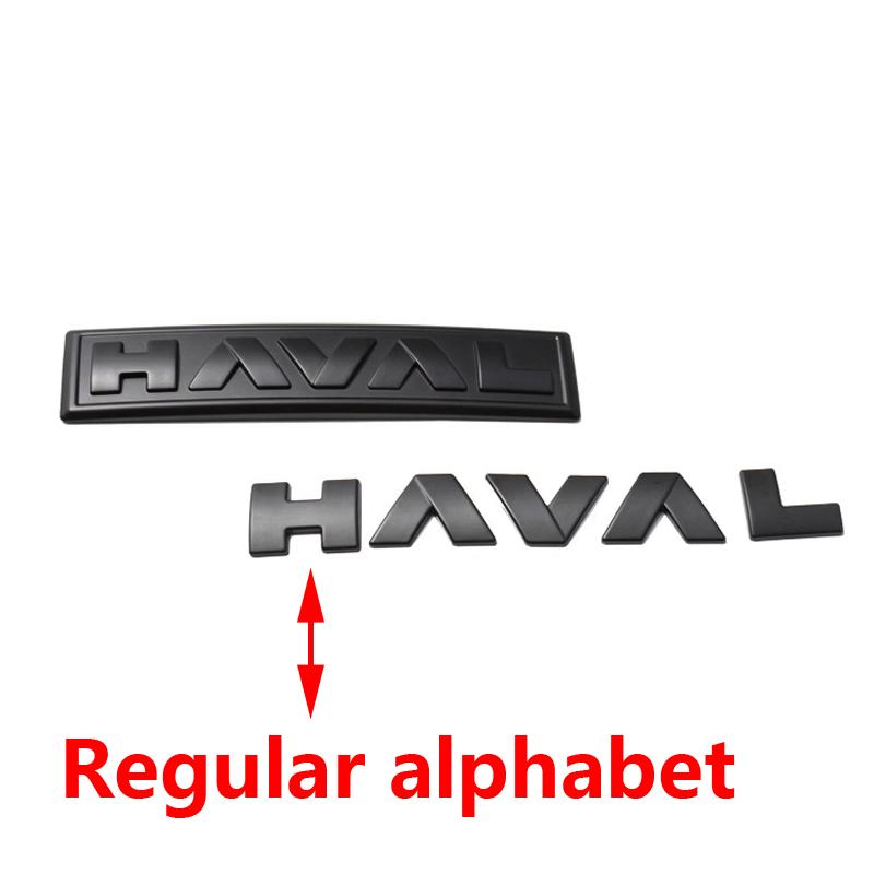 Per Haval H6 GT logo Auto Rete Anteriore Emblemi Logo Nero Per GWM Great Wall Generazione Haval H6 GT
