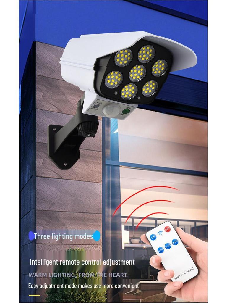 Solar-Powered Outdoor Light with Camera and Motion Sensor