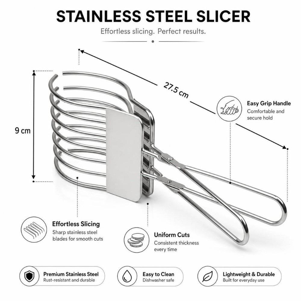 Handlicher Zwiebelschneider Clip Schwerlast Fleischschneider für BBQ Tragbarer Orangen Zitronen Obstschneider BBQ Party