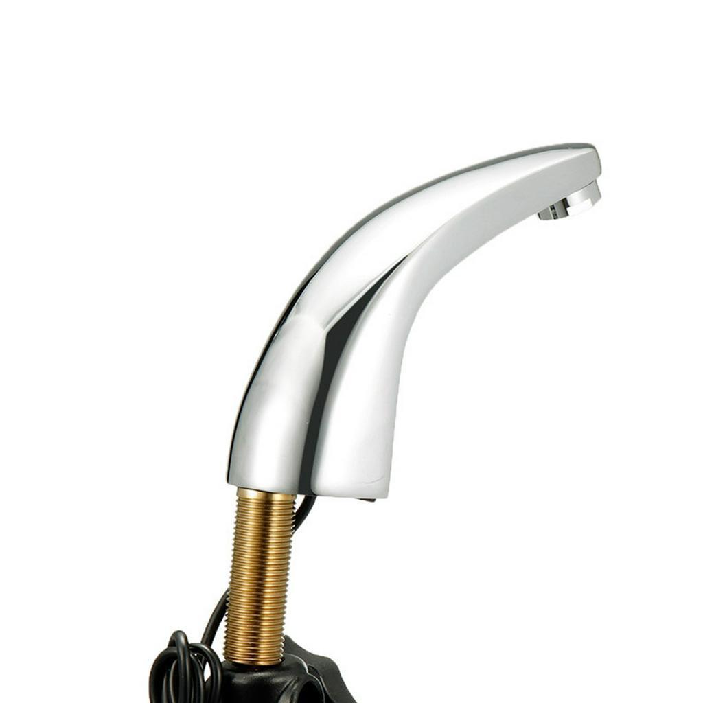 Automatic Infrared Sensor Basin Faucet Kitchen Smart Touchless Sink Cold Tap Single Handle Deck Mount + Controller Box
