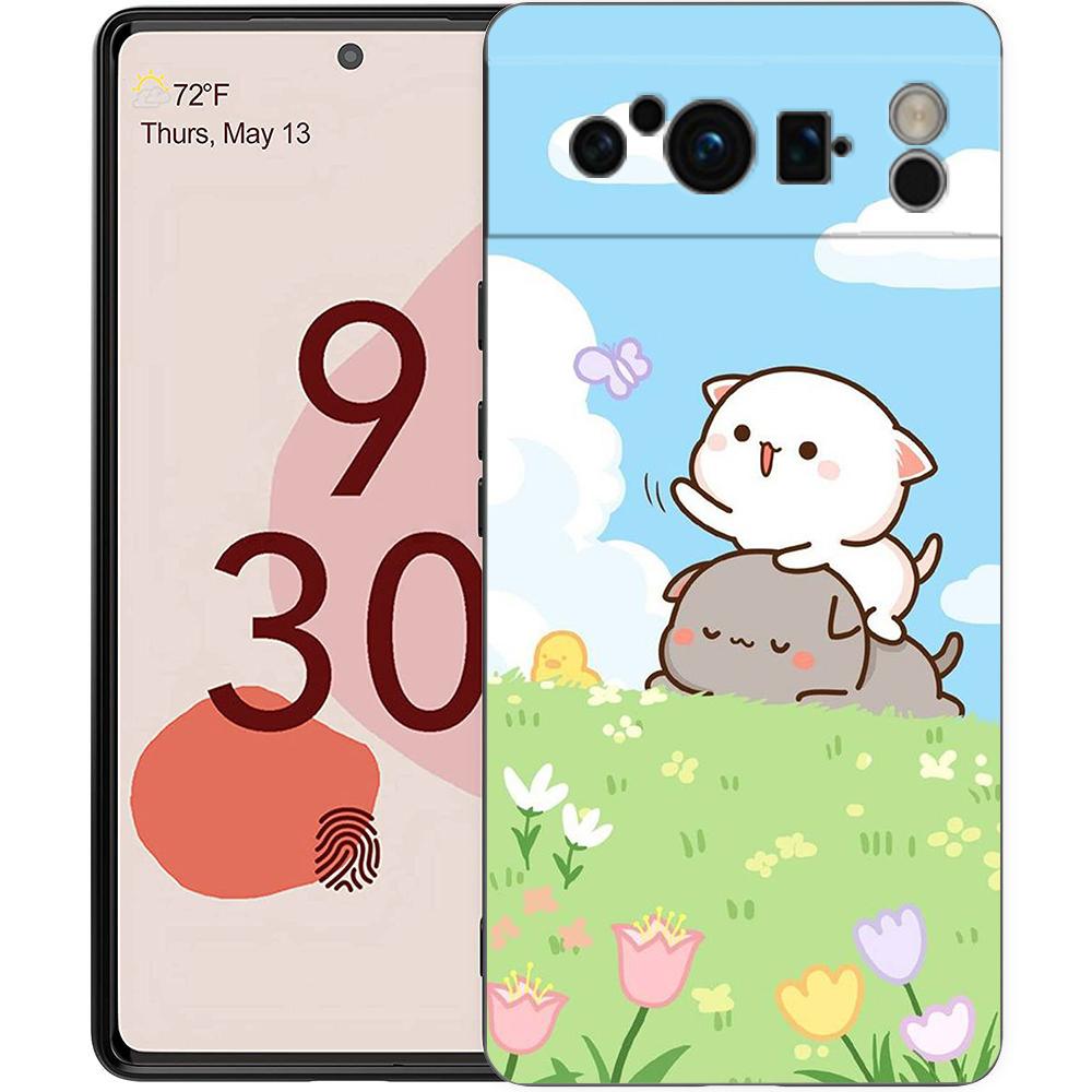 

Peach And Goma Cat Phone Case Cover for Google Pixel 8 7 6 7A 6A Pro Shockproof Silicone Soft 9 Pro XL 8 Pro 5G Shell Capas Bag for Pixel 8 pro 5g