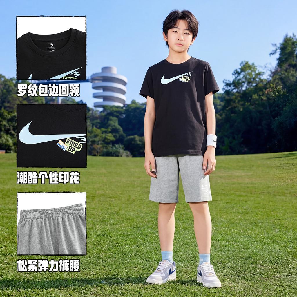 Nike Kids Casual Sportswear Sets Crew Neck Moderate