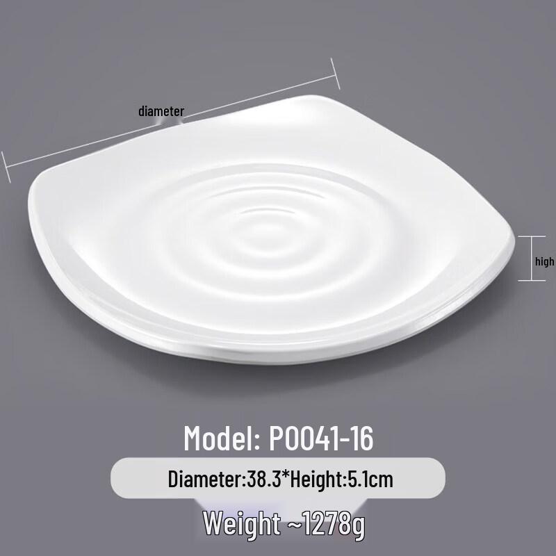 A5 Melamine Commercial Shallow Serving Plate