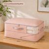 Nonwoven Fabric Clothes Storage Organizer With Clear Window Sturdy Handles Large Capacity For Closet Bedding Storage