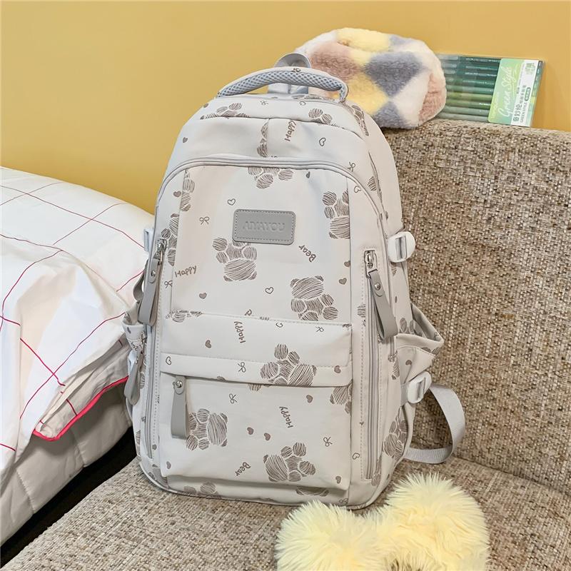 Preppy Schoolbag Women's Large Capacity Backpack Lightweight Backpack