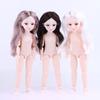 1 Set Girl Diy Dress Up Toy Lovely 1/6 30Cm Nude Dolls 3D Simulation Eye 20 Movable Joints Doll Kids Gift