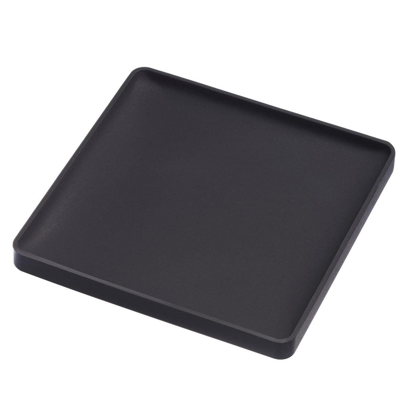 Yamazaki 3D Coaster Square Black Approximately W9.5D9.5H0.9cm Tower Silicone 2537