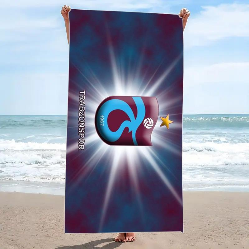Trabzonspor Print Beach Towel, Large Soft Quick Dry Towel for Beach Camping Swimming